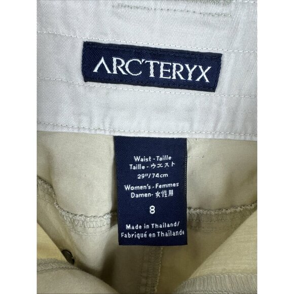 Arc’teryx Women's 8 Cargo Hiking Pants Light Tan  EUC Adjustable Length - Picture 9 of 15